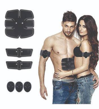 SMART FITNESS (Smart EMS Electric Pulse Treatment Massager Abdominal Muscle Trainer Wireless Sports Muscle Stimulator Fitness Massage)