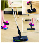 SUPER MAID (Cordless Electronic Spinning Mop ,3-in-1Rechargeable Powered Floor Cleaner Scrubber Polisher Mop, Handheld Vacuum Floor and Carpet Tile Sweeper with 4 Microfiber Pads and 2 Polisher Pads)