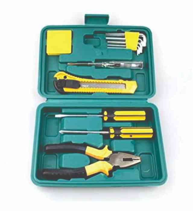 TOOL BOX(12PC Portable Mini Toolbox Auto Car Truck Repair Tool Set Emergency Kits Tool kit)