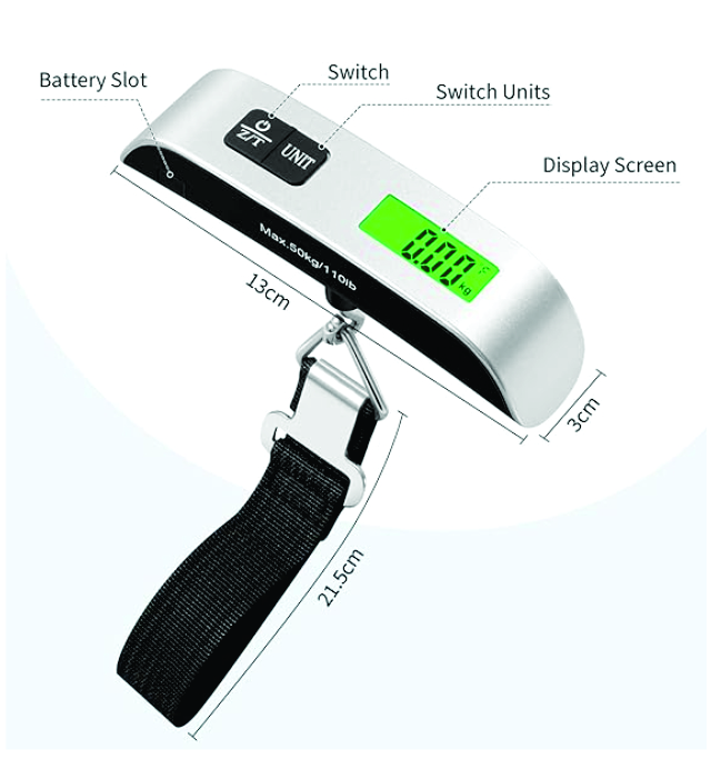 TRAVELING LUGGAGE SCALE (Luggage weighing scale) 2
