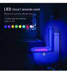 Toilet motion sensor light