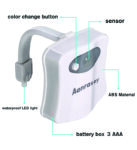 Toilet motion sensor light