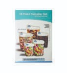 10PCS CONTAINER (Strong Plastic Container Set With Easy Pour Air)