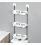 3 STOREY TOILET RACK (Kitchen Bathroom Storage Rack, Over The Toilet Shampoo Organizer Shelf)