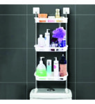 3 STOREY TOILET RACK (Kitchen Bathroom Storage Rack, Over The Toilet Shampoo Organizer Shelf)