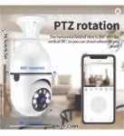 360 degree rotational camera (WiFi Security Camera HD 1080P Night Vision Motion Detection Mobile Tracking 2-Way Talk Pan Tilt for Home Kid Pet Nancy Security)