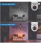 360 degree rotational camera (WiFi Security Camera HD 1080P Night Vision Motion Detection Mobile Tracking 2-Way Talk Pan Tilt for Home Kid Pet Nancy Security)