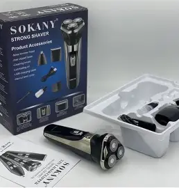 3IN1 SOKANY HAIR CARE (Electric Rechargeable 3 In 1 Shaver, Hair Clipper and Nose Trimmer)