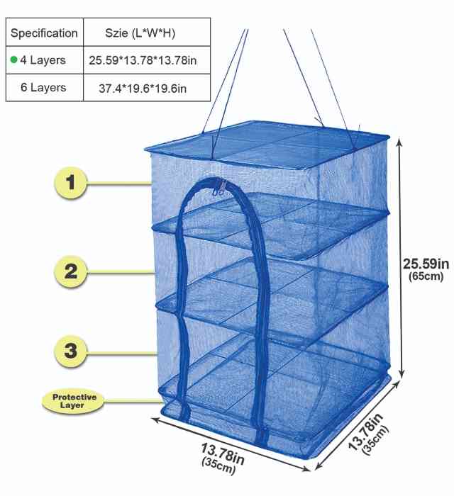 4 LAYER FOOD STUFF DRYING NET 1