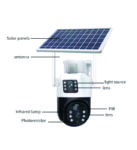 4G SOLAR CAMERA WITH DOUBLE CAMERAS