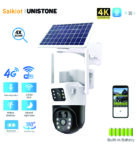 4G SOLAR CAMERA WITH DOUBLE CAMERAS