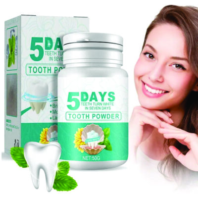 5 Days Teeth White Whitening Powder (Natural Teeth Whitening Tooth Powder )