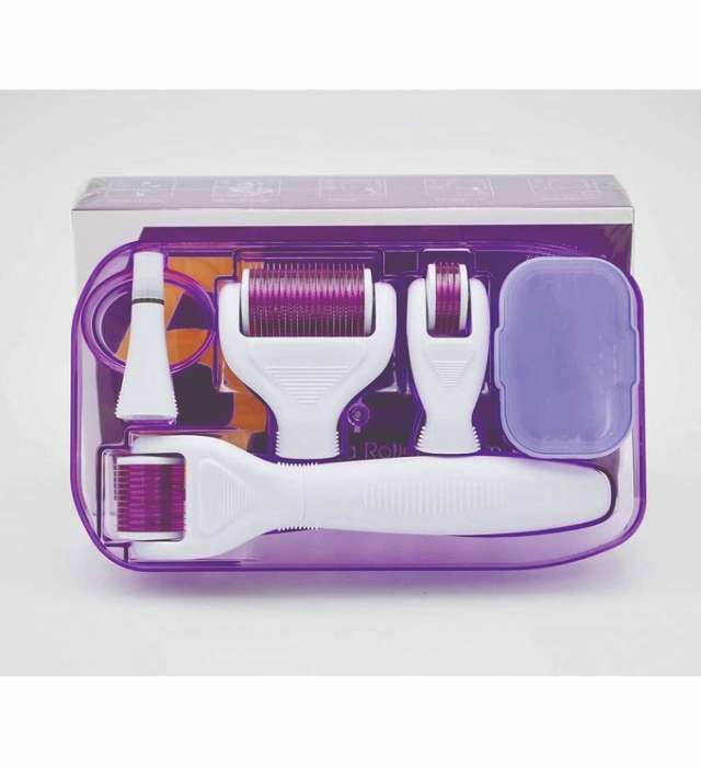5 in 1 Derma roller (Derma Micro Needles Titanium Roller Skin Anti Aging - Hair Loss Regrowth) 1