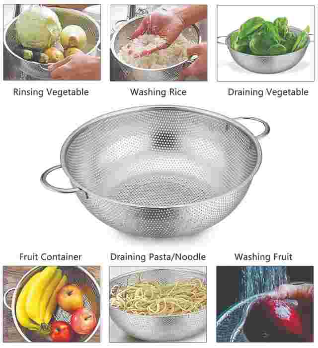 6 IN 1 SIEVE (Stainless Steel Colander) 2