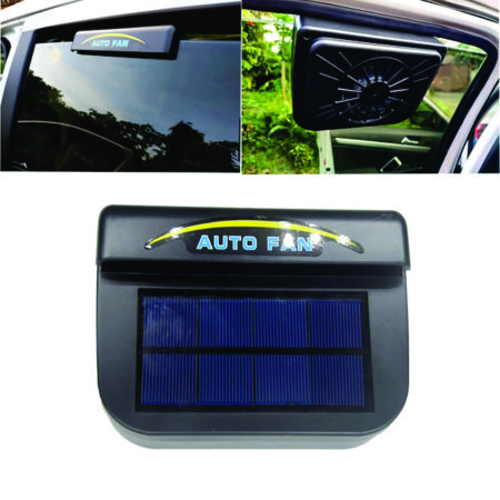 AUTO COOL FAN (Solar Power Car Auto Air Vent Cool Fan Cooler Ventilation System Radiator Exhaust Heat Fan)