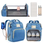 BABY BAG (Multifunctional Baby Changing Bag with Foldable Crib and Insulated Milk Bottle Pocket)