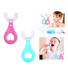 BABY TEETH CLEANER (Baby Toothbrush with U Shaped Silicone Brush Head)