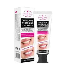 CHARCOAL TOOTHPASTE (Collagen Removes Spots Removes Yellow Teeth)