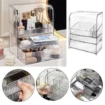 COSMETIC ORGANIZER (Compactor Home 3 Drawer Cosmetic Organiser Transparent)