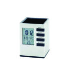CUBE DESK STAND (Super Office Pen Holder With Digital Clock,calender,Alarm)