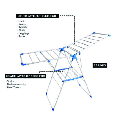 DRYING RACK (Butterfly Foldable Clothes Dryer Stand with Weather Resistant Frame)
