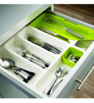 EXPANDABLE CUTLERY TRAY (Plastic Drawer Holder to Store Organize Spoons Toiletries)