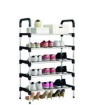 Easy to assemble shoe rack (4-6 TIER SHOE RACK STAND STORAGE SELF ORGANISER LIGHTWEIGHT COMPACT SPACE SAVING)