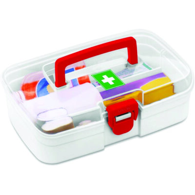 FIRST AID BOX (Portable Family Emergency Kit With Detachable Divider)