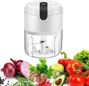 GARLIC MACHINE (Electric Mini Garlic Grinder Chopper Vegetable Meat Fruit Crusher)