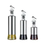GLASS CRUET OIL JAR (Cooking seasoning oil bottle dispenser sauce bottle stainless glass storage)