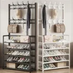 HANGER PLUS SHOE RACK (2 IN 1 Cloth Hanger And Shoe Rack)