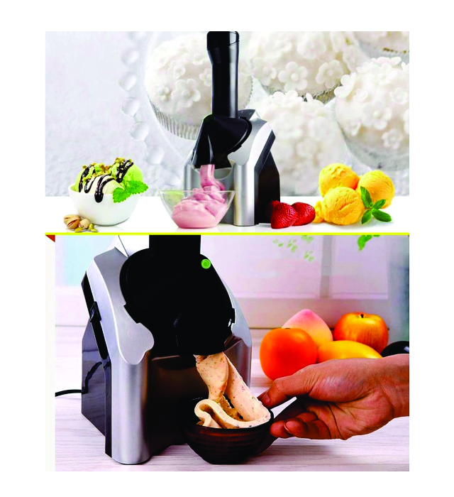 ICE CREAM AND DESERT MAKER (Healthy Frozen Fruit Ice Cream Dessert Maker Soft Serve Sorbet Machine) 1