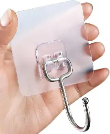 KITCHEN STICK HOOK (Self Adhesive Hooks for Wall Heavy Duty Strong Nail Free)
