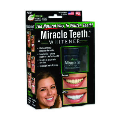 MIRACLE TEETH WHITENER (Natural Charcoal Based Teeth Whitening)