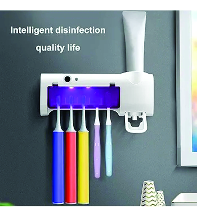 MULTI FUNCTION TOOTHBRUSH STERILIZER (Holder With Toothpaste Dispenser) 1