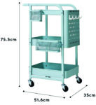 MULTI ORGANISER (Kitchen Storage Trolley Shelf)