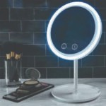 NATURAL WIND DIMMING MIRROR (Cool Breeze USB Makeup Mirror With LED Light And Fan)