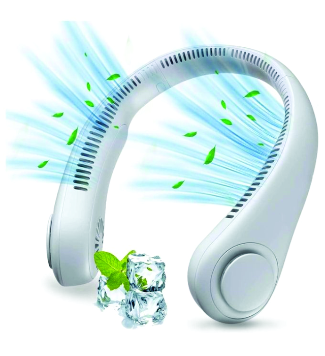 NECK FAN (Rechargeable Neck Fan Portable Foldable Bladeless Fan) 1