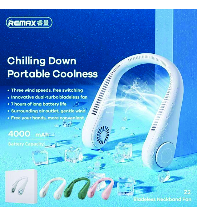 NECK FAN (Rechargeable Neck Fan Portable Foldable Bladeless Fan) 2