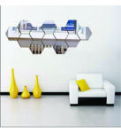OCTAGON MIRROR(12 IN PACK Mirror Wall Stickers)