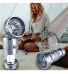 RECHARGEABLE CAMPING LIGHT WITH FAN