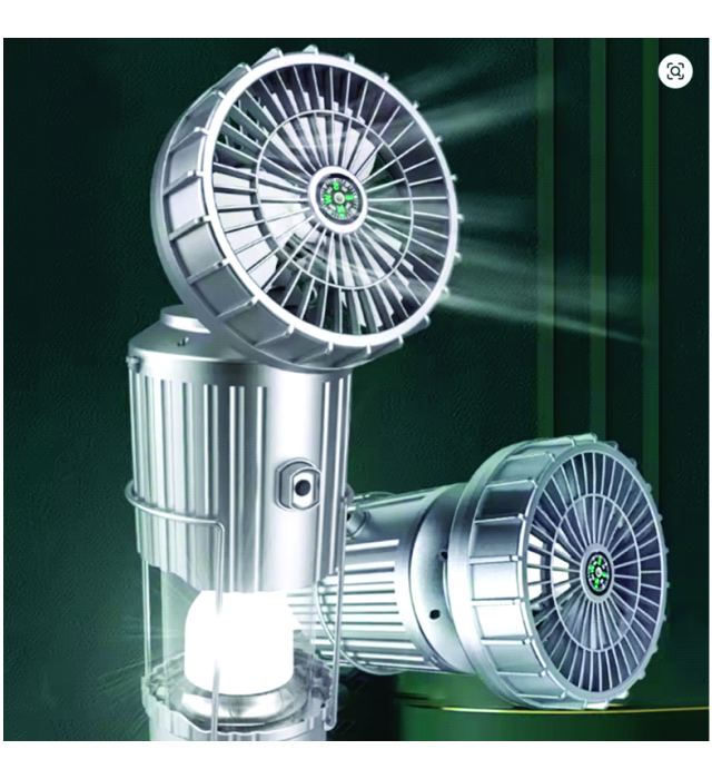 RECHARGEABLE CAMPING LIGHT WITH FAN
