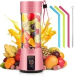 RECHARGEABLE JUICER ( USB Rechargeable Blenders for Smoothies and Juices, Juicer Mixer Grinder Mini Portable Juicer Blender, Portable Blender, Electric Fruit Juicer Machine, Personal Size Mini Juice Mixer)