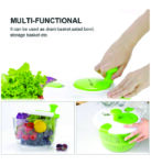 SALAD SPINNER (Large 4 Quarts Fruits and Vegetables Dryer)