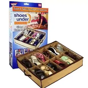 SHOE UNDER (Telebrands Shoes Under Space-Saving Shoe Organizer)