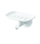 SOAP HOLDER (Multipurpose Super Suction Cup Plastic Soap Dish Holder with Towel Hanging Hook)