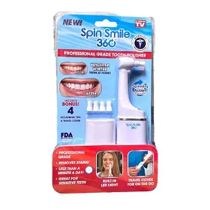 SPIN SMILE 360 (Professional Grade Tooth Polisher and Whitener)