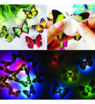 SUNLIGHT BUTTERFLY (3D Butterfly Plastic Sticker Walls LED Light)