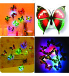 SUNLIGHT BUTTERFLY (3D Butterfly Plastic Sticker Walls LED Light)