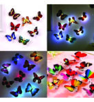 SUNLIGHT BUTTERFLY (3D Butterfly Plastic Sticker Walls LED Light)